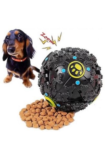 3B Trend 7 Cm Dog Play Ball Toy with Sound, Food Bowl and Reward Food