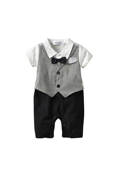Superbaby Salopeta baietei cu vestuta aplicata si papion