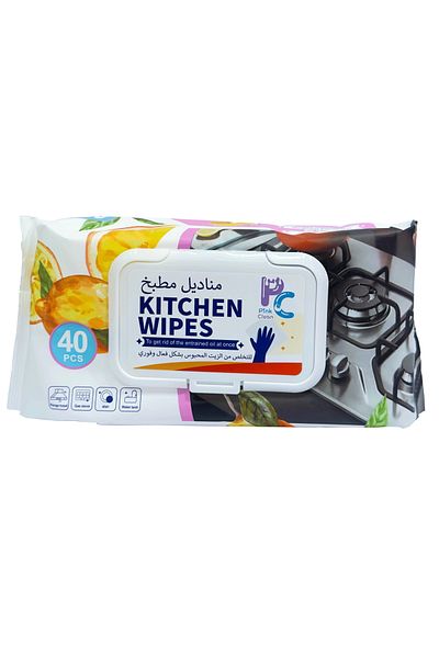 PINK مناديل مطبخ مبللة من Pink Clean