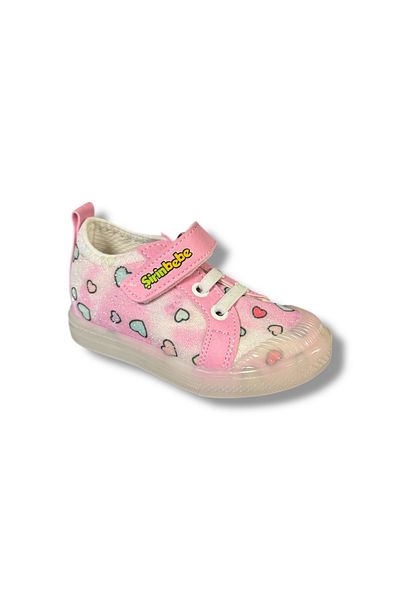 İdeal Şirin Bebe 0921027-B Baby Girl Microfiber Very Comfortable Banded Elastic Sports Daily Walking Shoes
