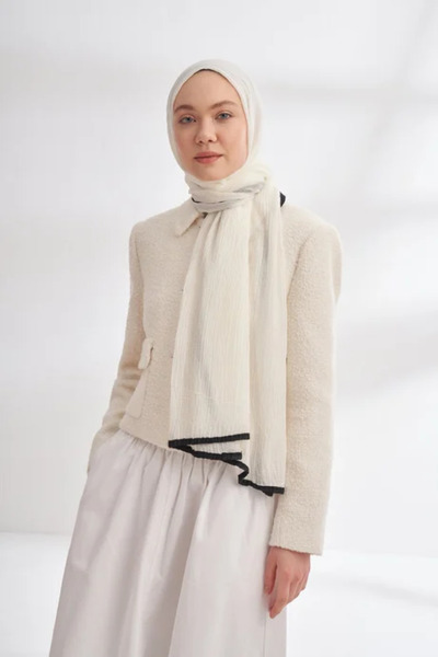 ARMANDA Muslin Piping Shawl -90 X 200- 3352-01