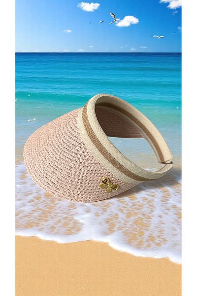 Deeplively Women's Straw Hat Summer Beach Hat Premium Quality - Visor Hat with Accessories