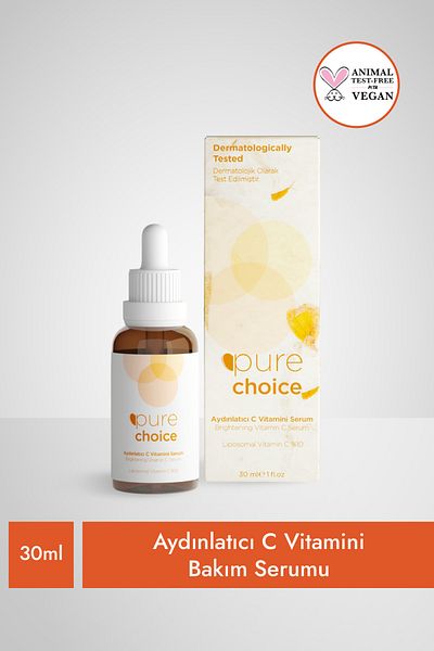 Pure Choice Vitamin C Brightening Serum - 30 ML (Liposomal 10% + Niacinamide 10%)