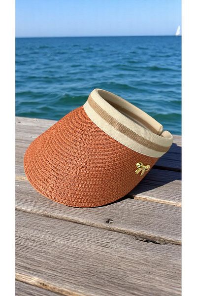 Deeplively Women's Straw Hat Summer Beach Hat Premium Quality - Visor Hat with Accessories