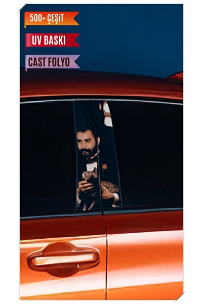 Pi Dekorasyon Araç Kapı Direk Kaplama Folyosu Ahmet Kaya Desenli (Sağ Sol Tak...