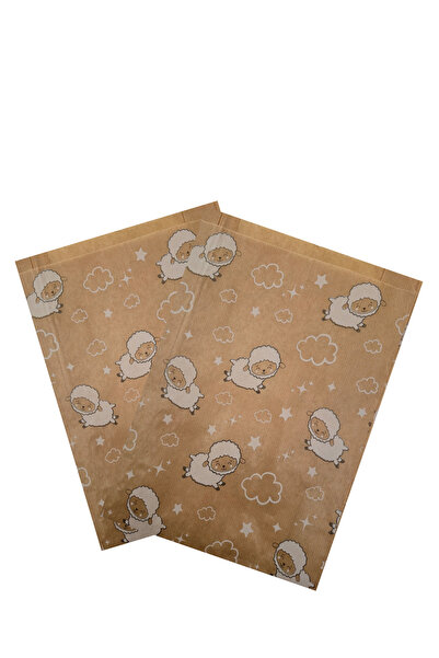 Dekals 100 قطعة صندوق 25 × 35 وحزمة تغليف حقيبة هدايا تحت عنوان العيد