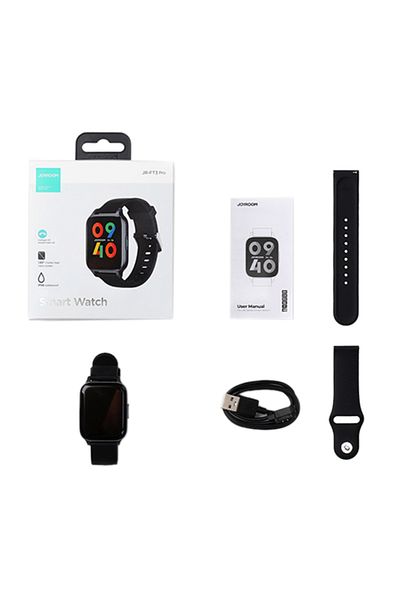 Joyroom 1.83” display, Bluetooth calling, 20 sports modes, IP68 waterproof, 250mAh battery.