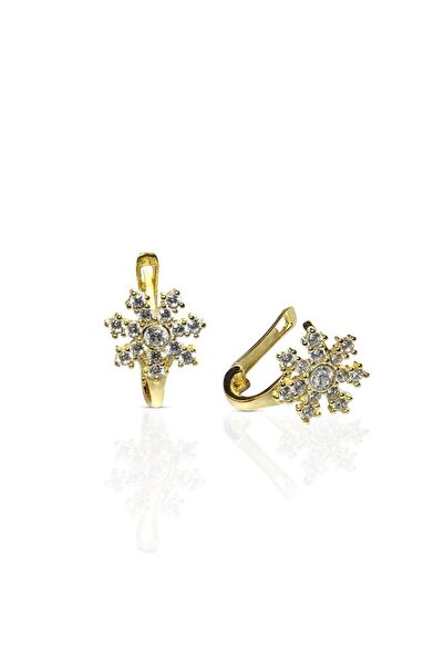 Çelikoğlu Kuyumculuk ÇELİKOĞLU KUYUMCULUK 8 AYAR ALTIN KAR TANESİ BEBEK ÇOCUK KÜPESİ 1,24