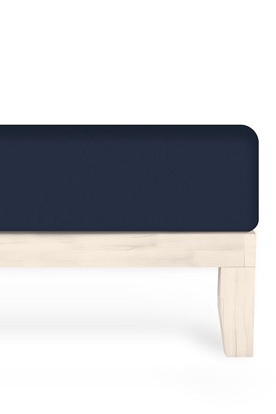 Calmera 100% Cotton Combed (Fitted) Fitted Sheet - Double |   Battal |   King Size - Navy Blue