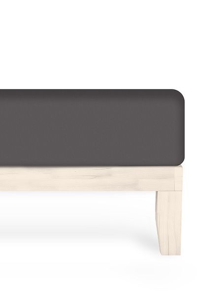 Calmera 100% Cotton Combed (Fi̇tted) Fitted Sheet - Single / Double / King Size (King Size) - Anthracite