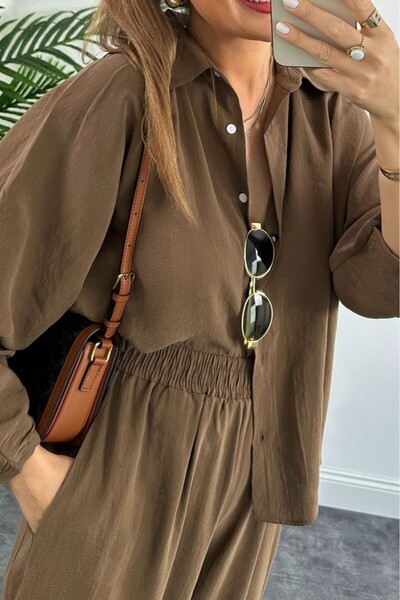Suziş KADIN OVERSİZE GÖMLEK PANTOLON TAKIM 50957