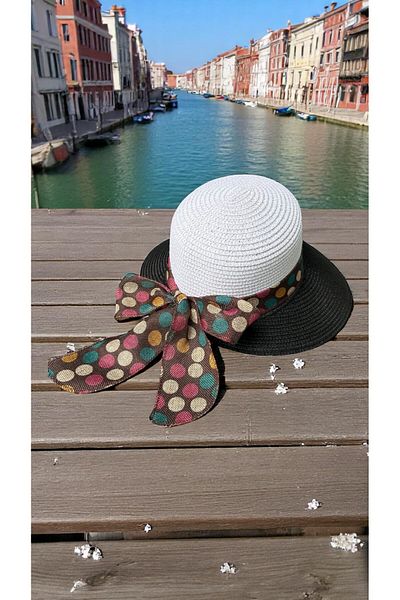 Deeplively Women's Straw Hat Summer Beach Hat Premium Quality - Foldable - Adjustable to Head