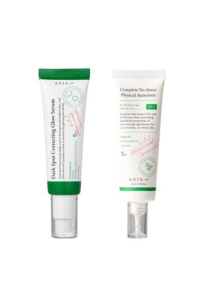 AXIS-Y Glow & Protect Duo - SPF 50 OTC-Regulated Mineral Sunscreen & Dark Spot Correcting Glow Serum