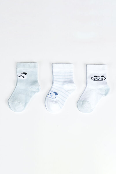 Aziz Bebe Triple Baby Boy Socks