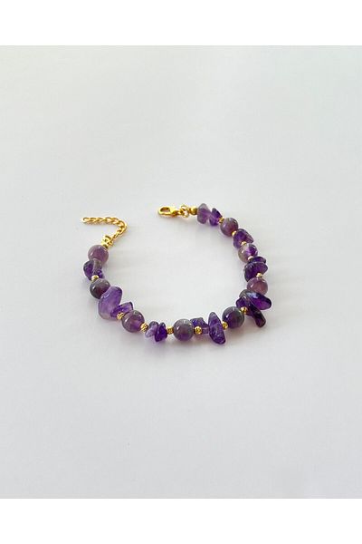 eyla collection Amethyst Natural Stone Bracelet