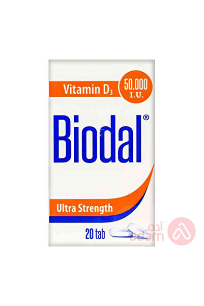 BIODAL VITD3 50000IU 20TAB