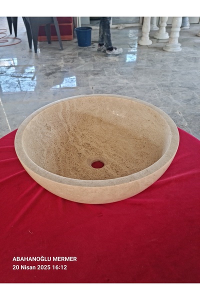 ABAHANOĞLU MERMER Doğal taş lavabo, evye, çanak, mermer banyo lavabosu, merme...