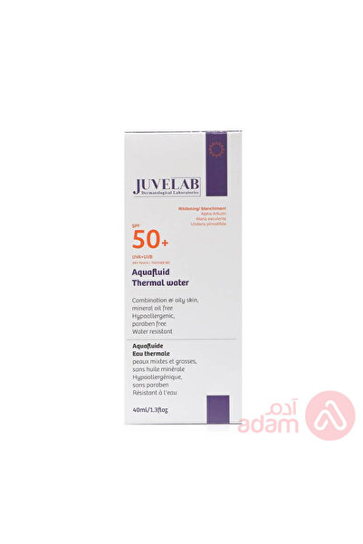 JUVELAB أكوا فلويد T.W وايت بعامل حماية من الشمس 50+40 مل