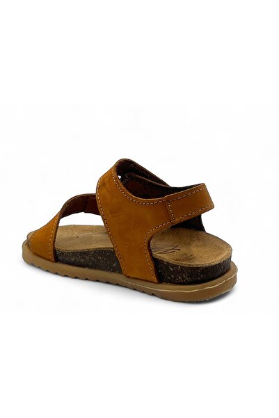 Piarmoni Genuine Leather Anatomical Cork Sole Children's Sandals