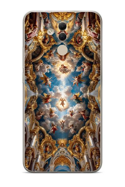 moonset Huawei Mate 20 Lite Uyumlu Sanat Tasarımlı Baskılı Şeffaf Telefon Kılıfı