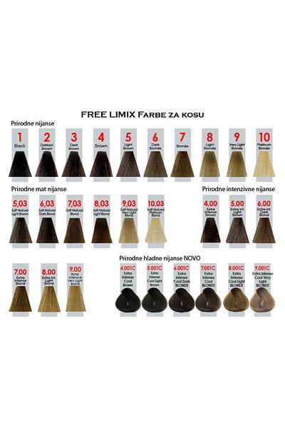 Hairstore Hair Dye Chestnut Color by FreeLimix 100ml
