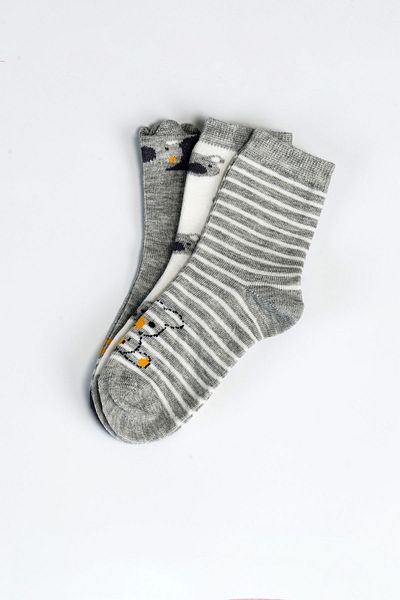 Aziz Bebe Triple Baby Boy Socks