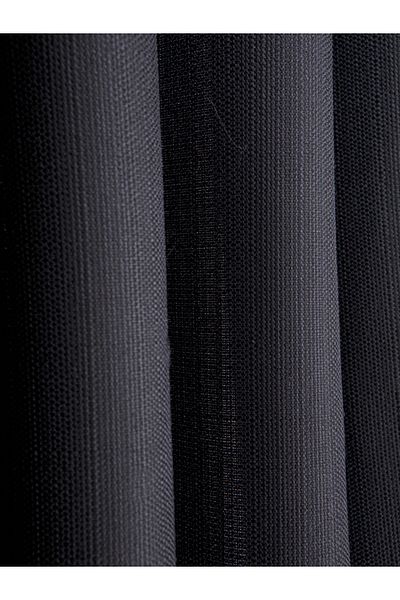 Karesi Karesi̇ Yi̇ği̇t Curtain Dark Anthracite Color 1/3 Thick Plissed Linen Background Curtain (Product Is Brachol Gifted)