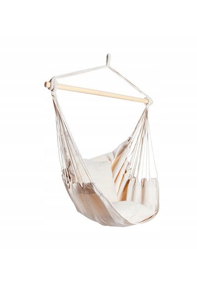 zola Hammock chair, Zola®, cotton, cream, 2 cushions included, weight capacity 120 kg