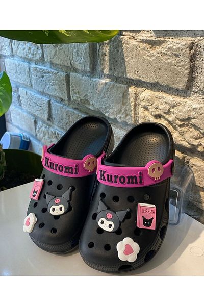Görkem bebe ayakkabı ve tekstil Kuromi Girl Child Slippers