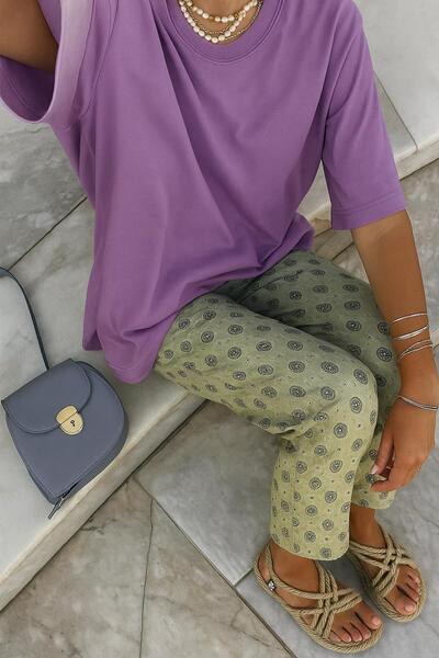 Perryes Tricou oversize din bumbac pentru femei