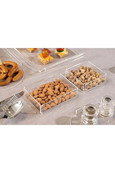 Trend Pleksi Şeffaf Pleksi 2'li Çerezlik Takımı