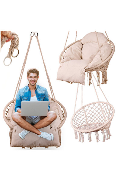 zola Balansoar suspendat cu perna, diametru 80 cm, sarcina maxima 120 kg, cad...