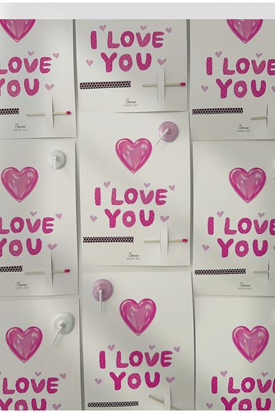 SooPRINT I Love You Wish Card - Celebration / Birthday / Valentine's Day / Gift / Memory