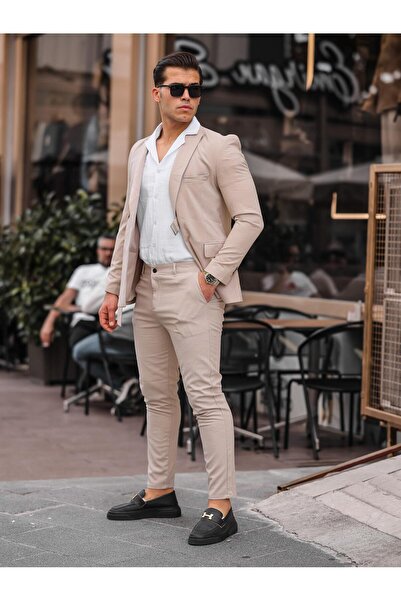 hello7 Men's Slim Fit Slim Fit Suit