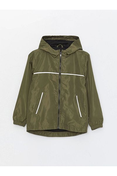 LC Waikiki Αδιάβροχο για αγόρια Lcw Kids Green Hooded