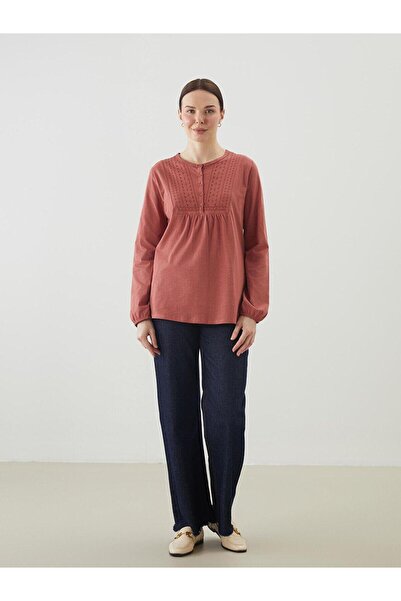 LC Waikiki LCW Grace Bisiklet Yaka Nakışlı Kadın Bluz (S5)