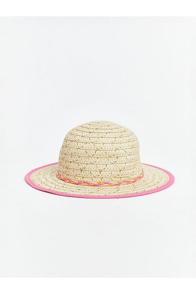 LC Waikiki Lcw Baby Bow Detailed Baby Girl Straw Hat (S5)