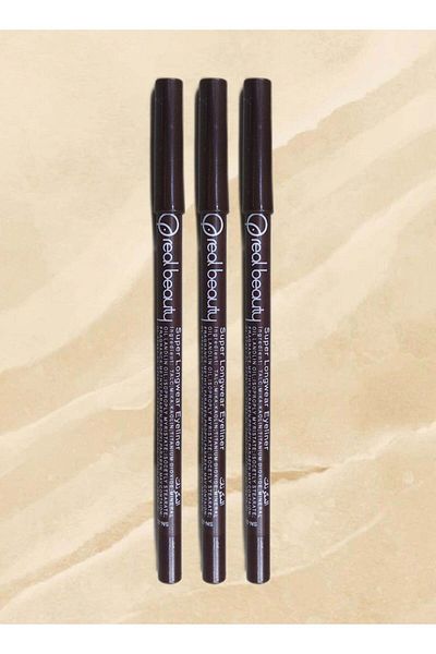 real beauty 3-Piece Waterproof Brown Eyebrow Pencil