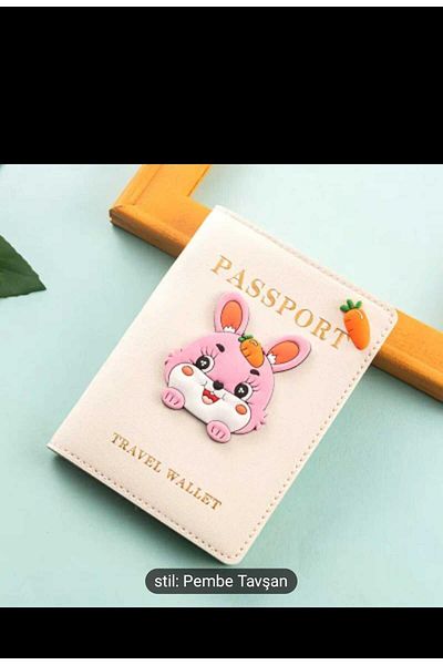 EMKSHOP 1 Pcs Cute Child Faux Leather Passport Protective Case Wallet Bag