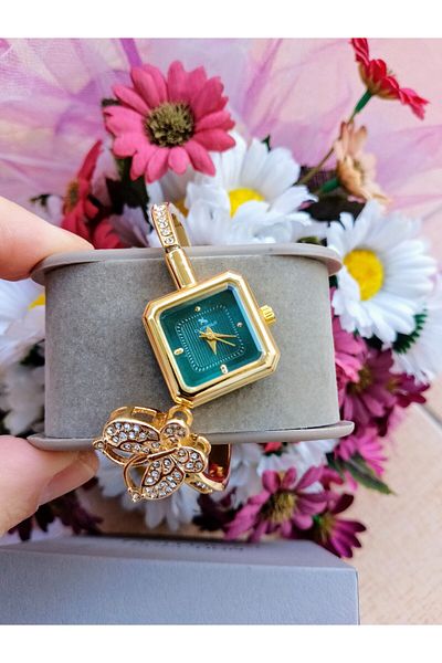 Enjoy ساعة اسوارة نسائية بتفاصيل الفراشة لعيد الام موديل جديد