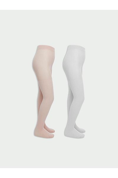 LC Waikiki Lcw Kids Girls' Glittery Thin Pantyhose 2-Piece (S5)