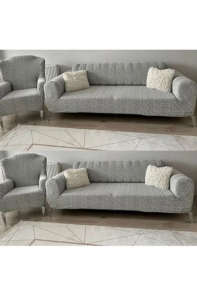 Home Set husă scaun jacquard elastic lavabil - 3 3 1 1