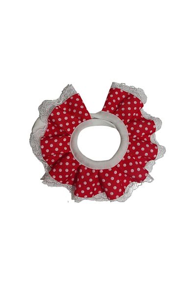 Cocopet Cat Princess Collar Collar Red Polka Dot Lace