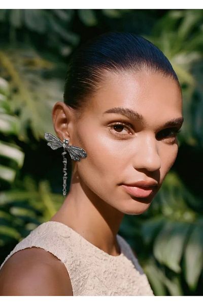 gingillo aksesuar Brand Model Silver Dragonfly Earrings