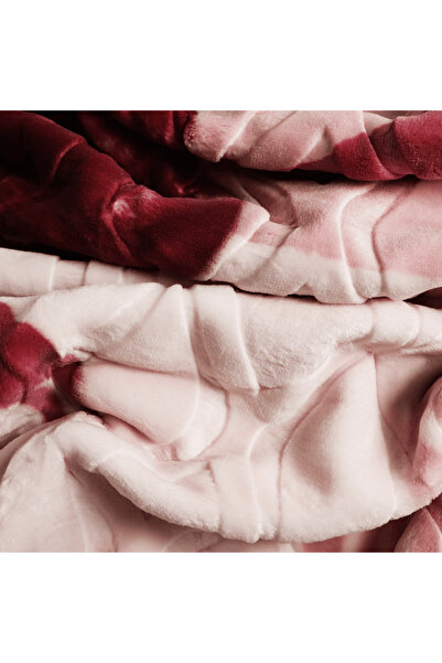 Brava Casa Royal Velvet Blanket, Burgundy, 220x240 cm, Soft, Warm, Oeko-Tex Certified, BravaCasa