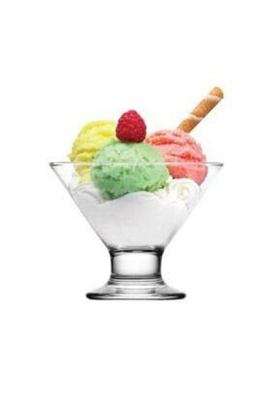 LAV Cre367 Glass Footed Ice Cream Bowl 165Cc (3 Pcs) Magnolia Bowl