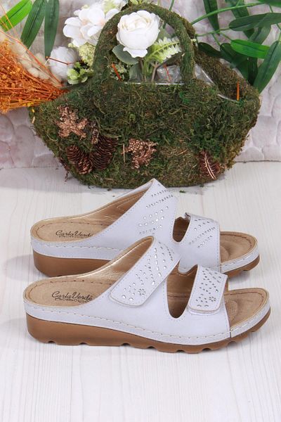 fort 160161   Gray Comfortable Flexible Anatomical Women's Slippers