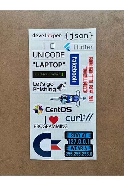 hdsticker 60 Pieces Software & Software Developer Laptop Notebook Tablet Label Sticker Set P58