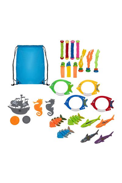 zola Set 26 jucarii pentru scufundari, vanatoare de comori, sac de depozitare