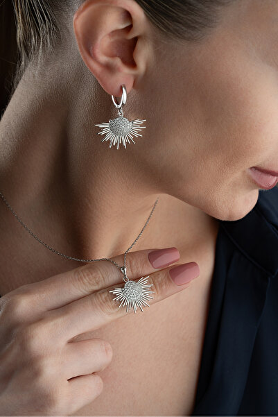 Silvano Jewelry 925 Ayar Gümüş Güneş Set Takım